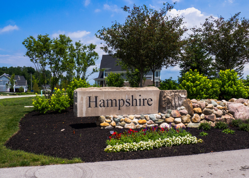 Hampshire neighborhood entrance